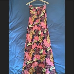 T-bags strapless floral maxi dress Size Small